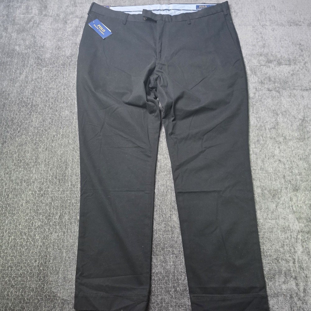 Polo Ralph Lauren Chino Pants Mens 40x30 Black Slim Fit Cotton Twill New NWT